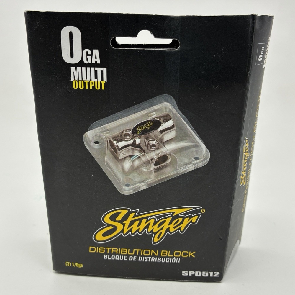 Stinger Dual ANL Fused Distribution Block 1 In-2 Out 1/0 AWG In 4 AWG Out SPD512